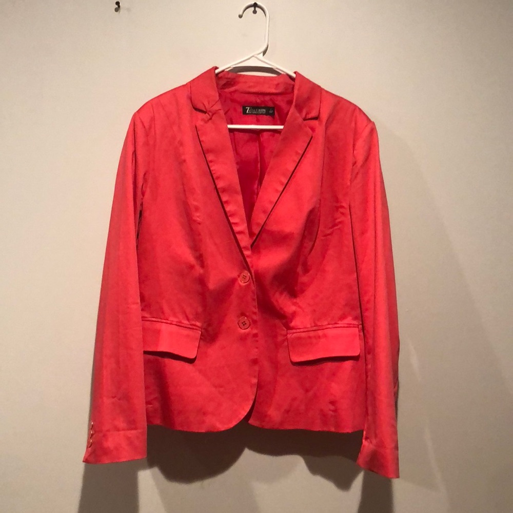 7th Avenue Suiting Collection New York & Company Bold Pink Blazer